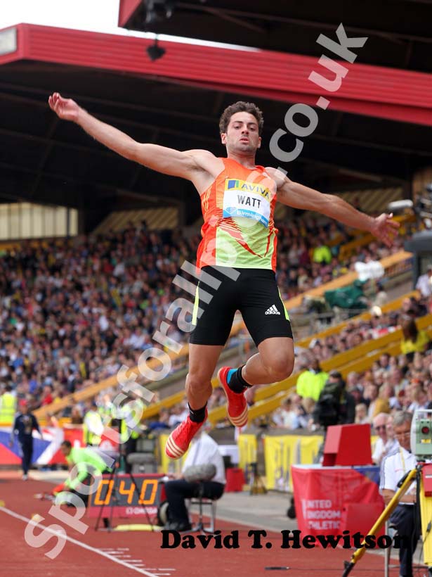 Mitchell Watt, long jump, 2012 Samsung Diamond League, Birmingham.